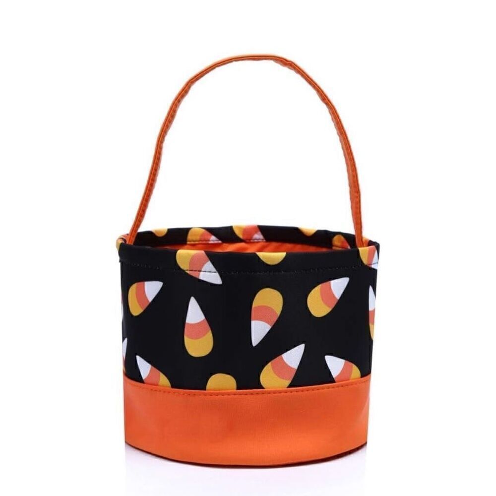 Kids Halloween Trick Or Treat Candy Cone Reusable Candy Tote Bag New